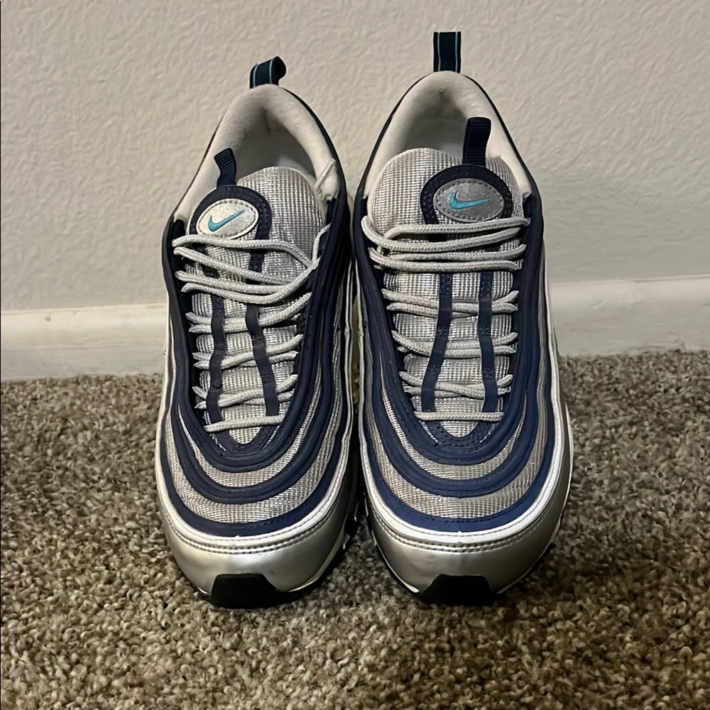 Nike Navy and Metallic Sneakers